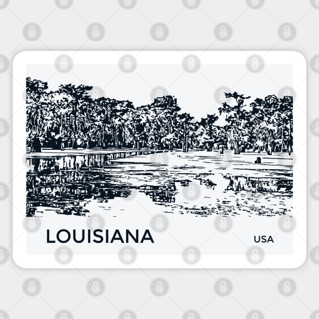 Louisiana USA Sticker by Lakeric